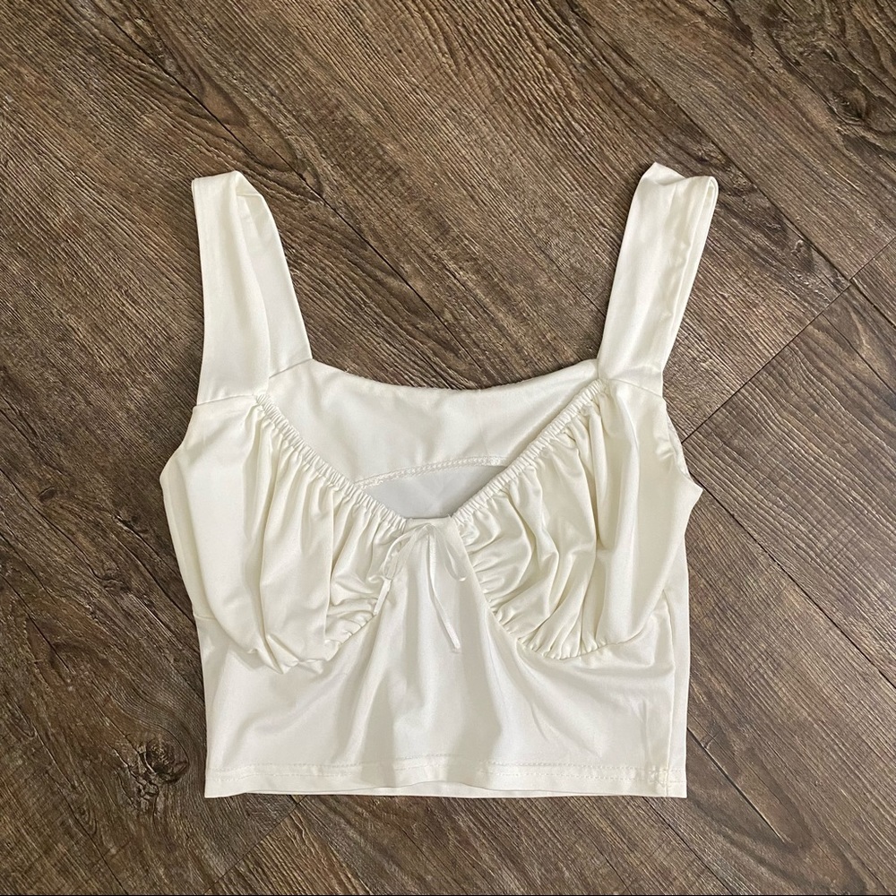 White crop top size small